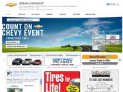 Adams Chevrolet Website