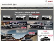 Adams Buick GMC Website