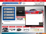 Anderson Toyota Website