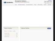 Annapolis Subaru Website