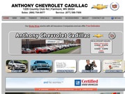 Anthony Chevrolet Cadillac Geo Website