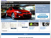 Auto West Honda Website