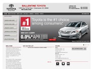 Ballentine Toyota Website