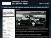 Don White’s Timonium Chrysler Jeep and Dodge Website