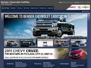 Bender Chevrolet Cadillac Website