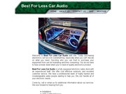 Best for Less Car Audio Website