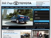 Bill Page Toyota Website