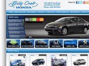 Billy Craft Honda Website
