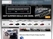 Black Chrysler Dodge Jeep Ram Website