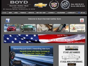 Boyd Pontiac-Cadillac-Buick Website
