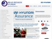 Brad Benson Mitsubishi Hyundai Website