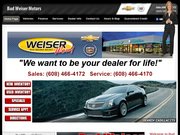 Bud Weiser Chevrolet Cadillac Website
