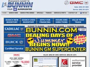 Bunnin Buick GMC Cadillac Superstore Website