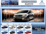Burlington Honda Automobiles Website