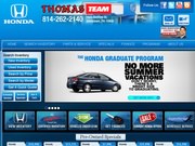 Thomas For Honda Website