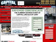 Capital Lincoln Website