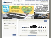 Center Subaru Website
