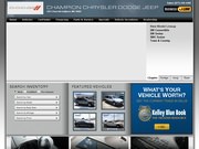 Champion Dodge & Chrysler Website