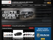 Champion Chrysler Jeep & Dodge Website