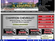 Champion Cadillac Website