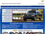 Center Chevrolet Website