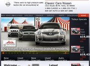 Classic Cars Nissan Website