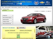 Clements Chevrolet Cadillac Website
