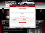 Cocunut Creek Mitsubishi Website