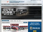 Cole Chrysler Jeep Dodge Website