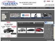 Coleman Buick GMC Website