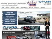 Colonial Hyundai-Downingtown Website