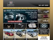 Crest Cadillac Sales Website