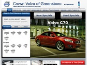 Crown Volvo of Greensboro Website