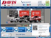 Davis Pontiac Buick GMC Website