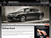 Duncan Acura Website