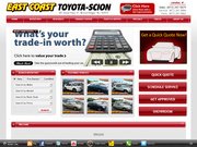 East Coast Toyota Scion Website