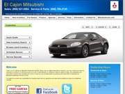 El Cajon Mitsubishi Website