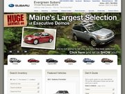 Evergreen Subaru Website