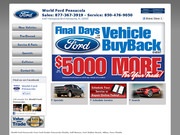 World Ford Pensacola Website