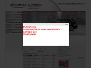 Foothills Lincoln Mazda Website