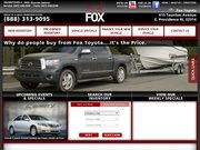 Fox Toyota Website