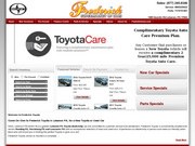 Frederick Toyota Website