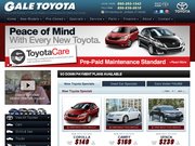 Gale Toyota Website
