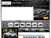 Gary Mathews Chrysler Dodge Jeep Website