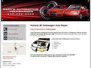 Gary’s Automotive Volkswagon Website