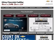 Gilroy Chevrolet Cadillac Website