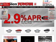 Glen Toyota Website