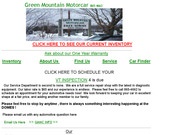 Green Mountain Motor Car Website