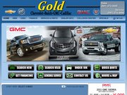 Gold Chevrolet Cadillac Website