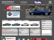 Toyota of Greensburg Website